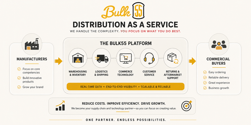 Bulk55 Platform — From Dock to Click to Doorstep