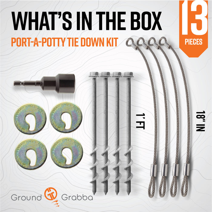 GroundGrabba Port-A-Potty Kit