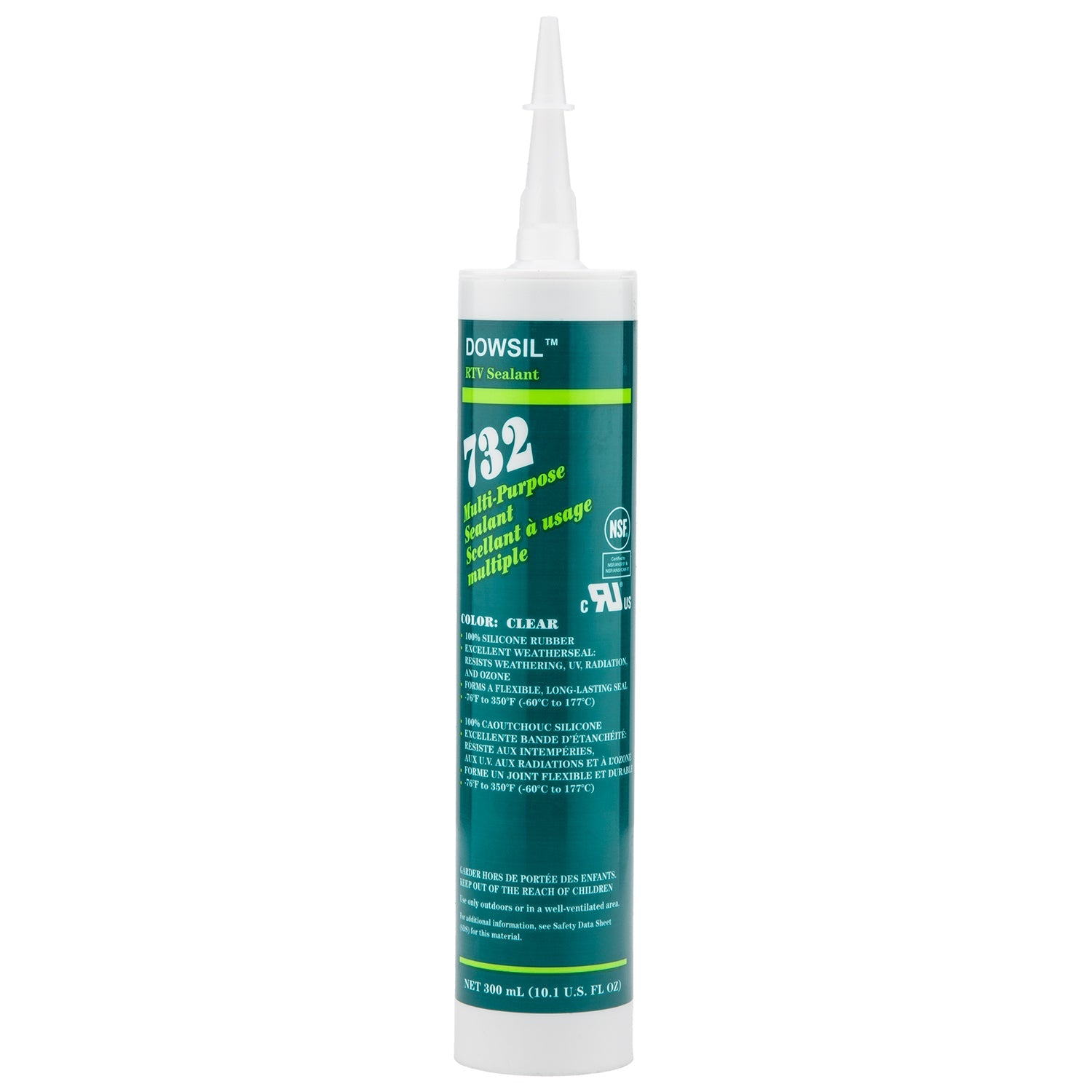 DOWSIL 732 Clear Silicone Sealant 10.1 oz – Transparent RTV for Multi-Industry Use