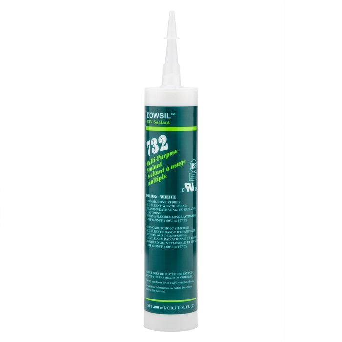 DOWSIL 732 White Silicone Sealant 10.1 oz – Multi-Surface Acetoxy RTV