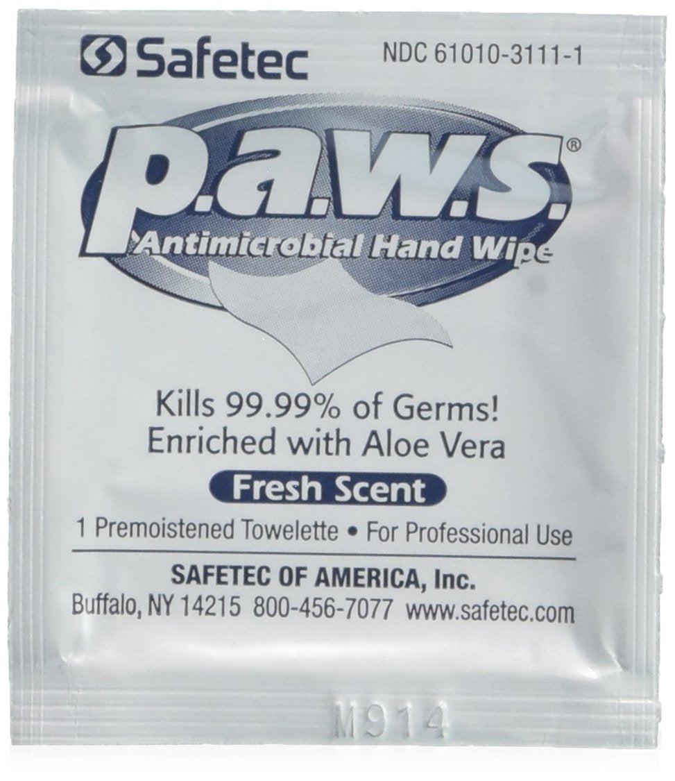 p.a.w.s. Antimicrobial Towelette 100ct Box