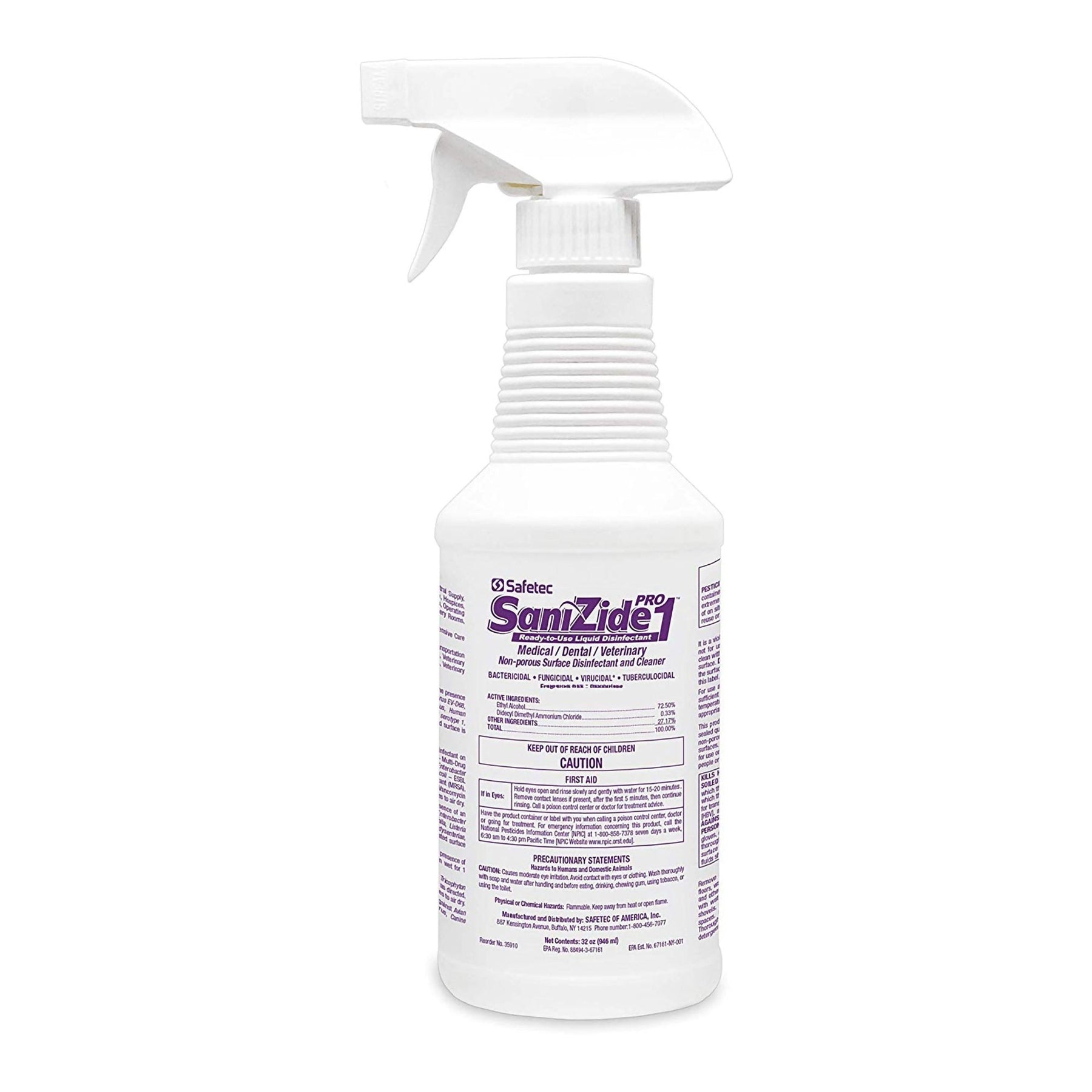 SaniZide Pro 1 Ready-to-Use Liquid Disinfectant - 32 oz. Spray