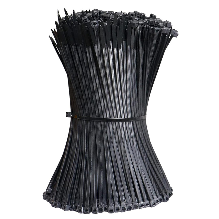 Ty-Rap UV resistant black nylon cable ties bundle