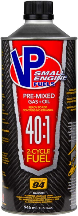 8 Count VP Racing SEF 2-Cycle Small Engine Fuel - 40:1 Premixed Quart Cans