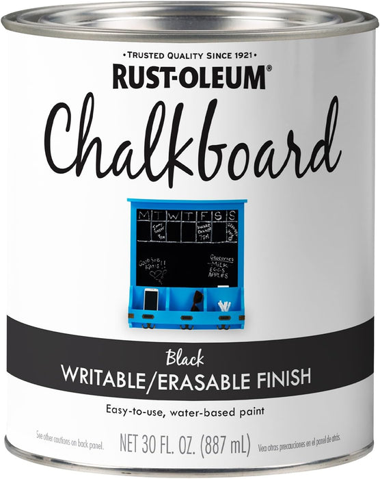 8 Can Case Rust-Oleum Specialty Chalkboard Paint 30 oz. Flat Black