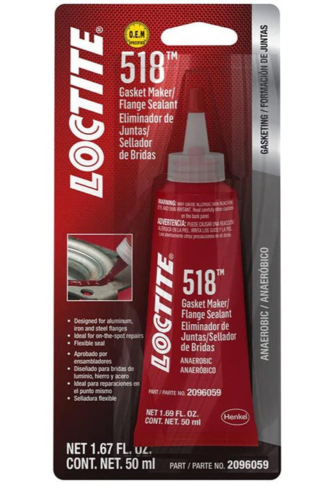 96 Tube Case Loctite 518 Gasket Maker Flange Sealant 1.67 oz. Tube (50mL)