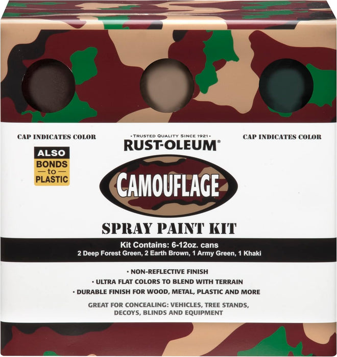 60 Can Multipack Rust-Oleum Camouflage Spray Paint Kit 12oz. Sprays