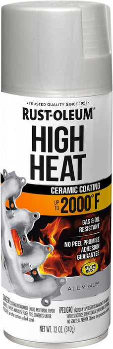 36 Can Case Rust-Oleum Stops Rust High Heat Spray Paint 12 oz. Flat Aluminum