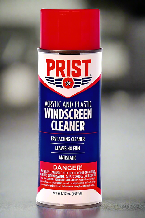 12 Can Case of Prist Acrylic and Plastic Windscreen Cleaner Foam Spray 13 oz.