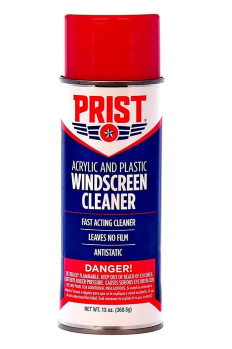 12 Can Case of Prist Acrylic and Plastic Windscreen Cleaner Foam Spray 13 oz.