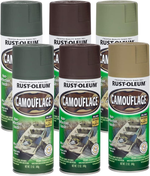 36 Can Multipack Rust-Oleum Camouflage Spray Paint 4-Color Kit