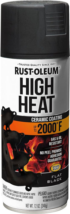 30 Can Case Rust-Oleum Stops Rust Ceramic High Heat Spray Paint 12 oz. Flat Black