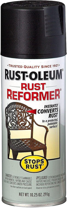 24 Can Case of Rust-Oleum Stops Rust Water-Based Rust Reformer Spray 10.25 oz. Flat Black