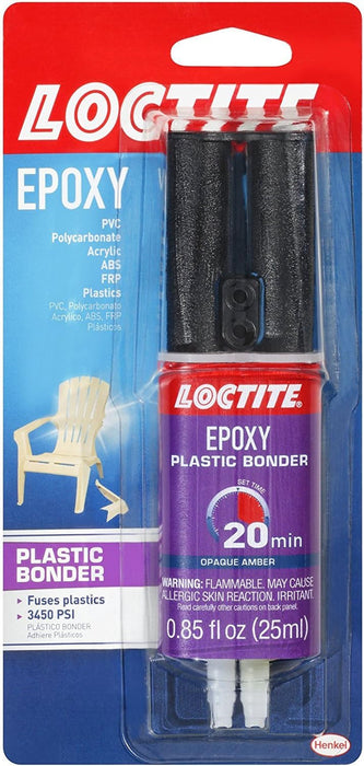 64 Piece Case Loctite Epoxy Plastic Bonder 0.85 oz. Dual Syringe 1 Pack (25mL)