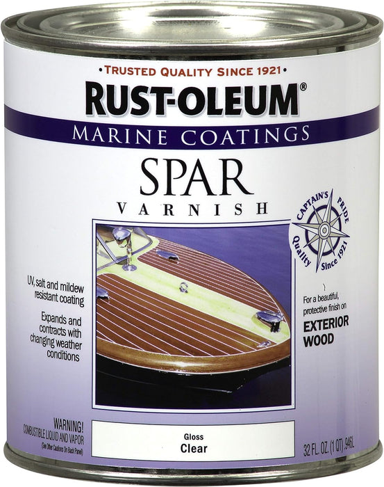 36 Quart Case Rust-Oleum Marine Spar Varnish 32 oz. - Clear Gloss