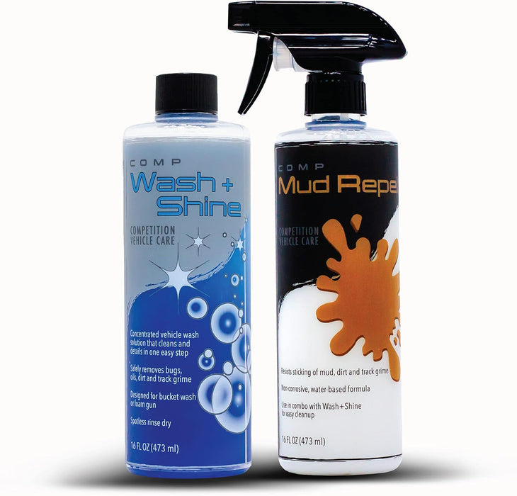 12 Count Molecule Competition Formula Wash Kit (16 oz. Comp Wash / 16 oz. Comp Mud Repel) 2-Part Kit