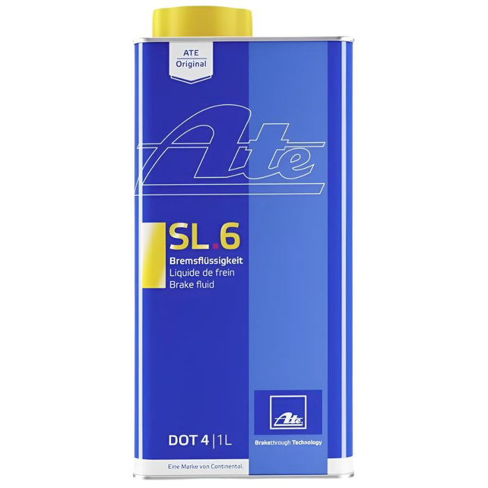 10 Count ATE Original SL.6 DOT 4 Brake Fluid Liter Bottles