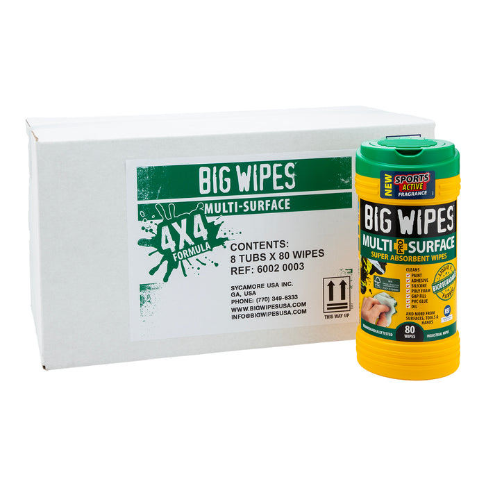 Big Wipes - Multi Surface Tube 8 Tubes