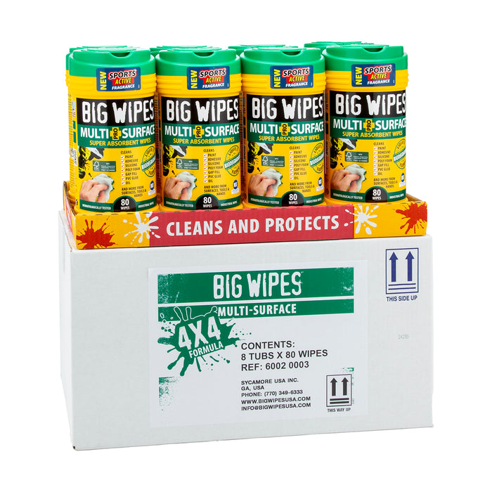 Big Wipes - Multi Surface Tube 8 Tubes
