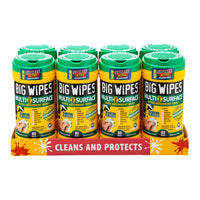 Big Wipes Multi-Surface Cleaning Wipes - 80 Count Tubes - Case of 8