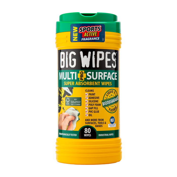 Big Wipes - Multi Surface Tube 8 Tubes
