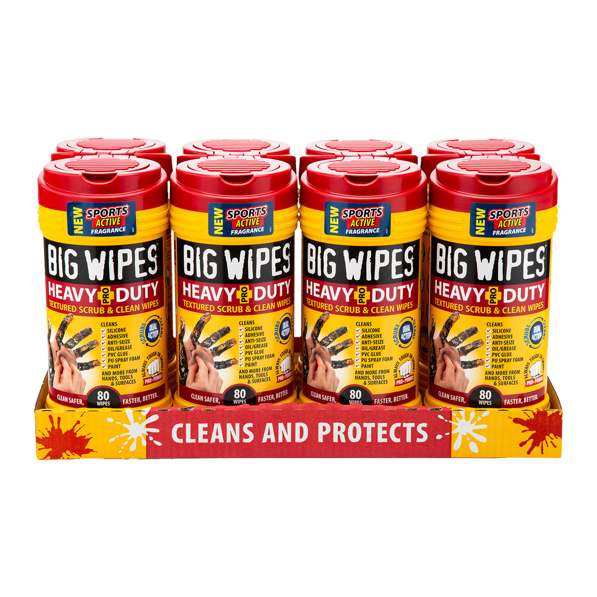 Big Wipes - Heavy Duty Tube 8 Tubes | Work Safety Protective Gear ...