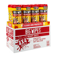 Big Wipes Heavy-Duty Industrial Cleaning Wipes - 80 Count Tubes - Pallet of 160
