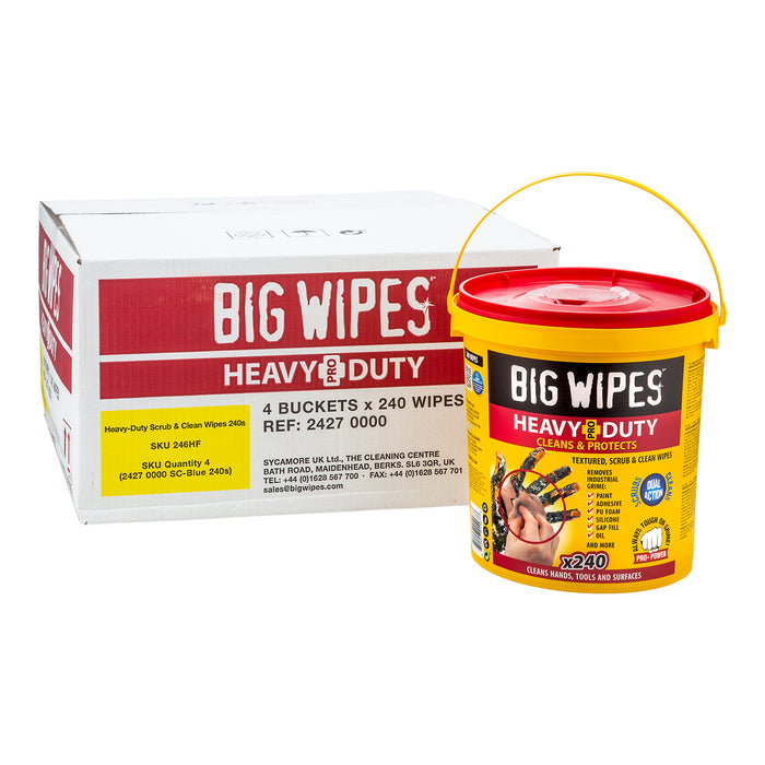 Big Wipes - Heavy Duty Bucket 4 Buckets