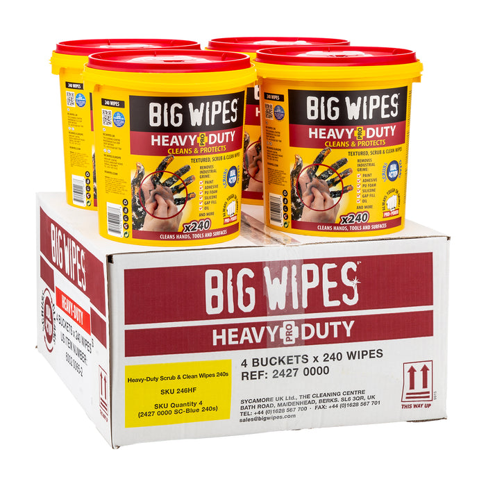 Big Wipes - Heavy Duty Bucket 4 Buckets