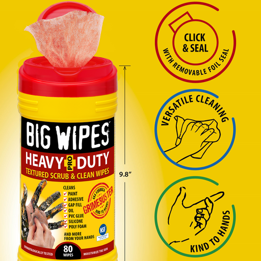 Big Wipes Heavy-Duty | 240 Profi-Reinigungstücher | Löst Farbe & Kleber - Ihr Partner für Arbeitsschutz u. Industriebedarf Big Wipes Heavy-Duty | 240 Profi-Reinigungstücher | Löst Farbe & Kleber - Ihr Partner für Arbeitsschutz u. Industriebedarf