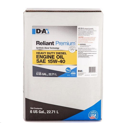 Reliant Premium 15W40 - 6 Gallon