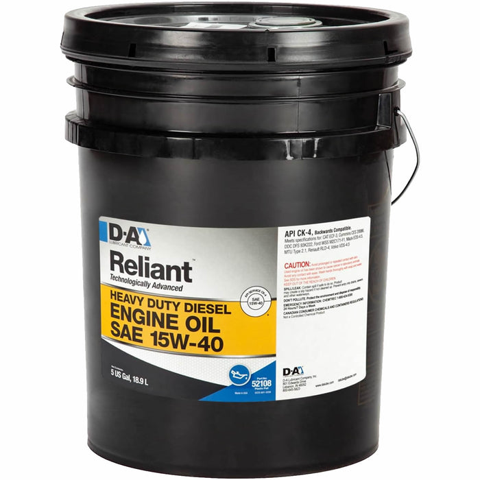 Reliant Premium 15W40 - 5 Gallon Plastic Pail