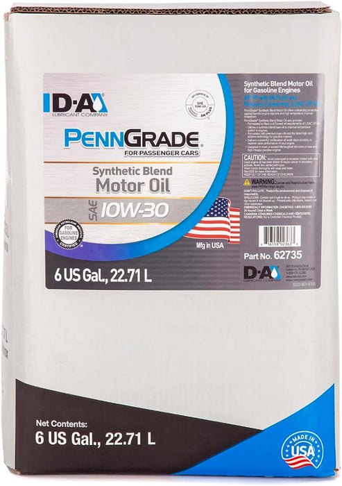 PennGrade Synthetic Blend 10W30 - 6 Gallon Bag-in-a-Box