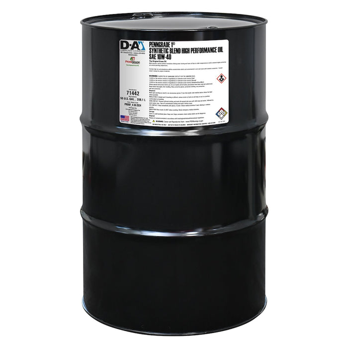 PennGrade 1 Synthetic Blend High Performance Oil SAE 10W40 - 55 Gallon