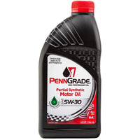 PennGrade 1 Original Green SAE 5W-30 Partial Synthetic Motor Oil Quart Bottles - Case of 12