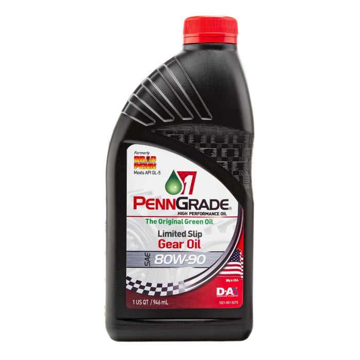 12 Count PennGrade 1 Original Green SAE 80W-90 Limited Slip API GL-5 Gear Oil Quart Bottles