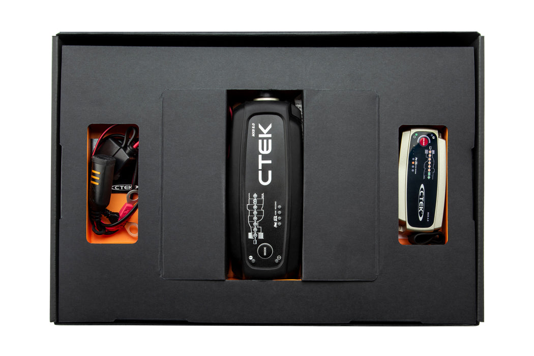 CTEK MXS 5.0 Battery Care Kit with Battery Bank, Eyelet and Bumper