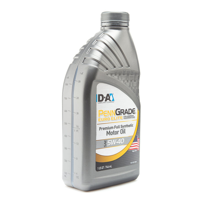 PennGrade Euro Elite 5W-40 FS Motor Oil Quart Bottles 12 Bottles