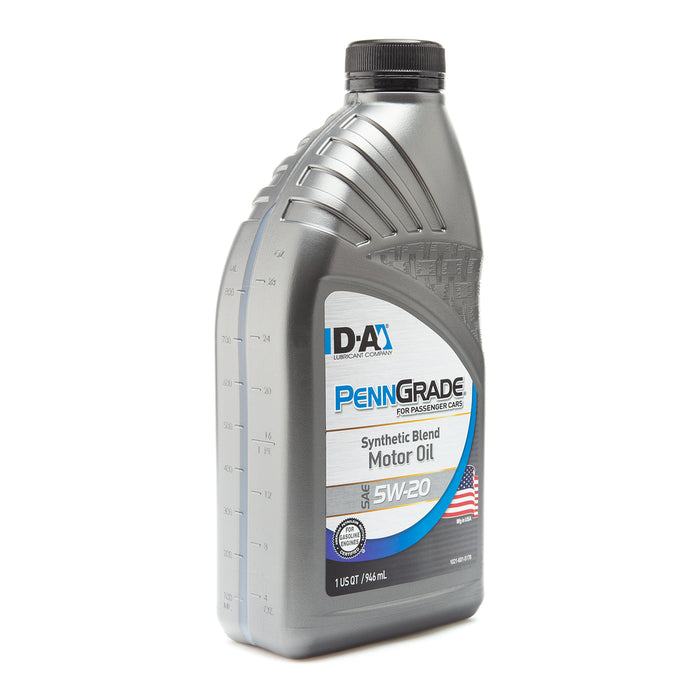 PennGrade Synthetic Blend 5W-20 Motor Oil Quart Bottles 12 Bottles