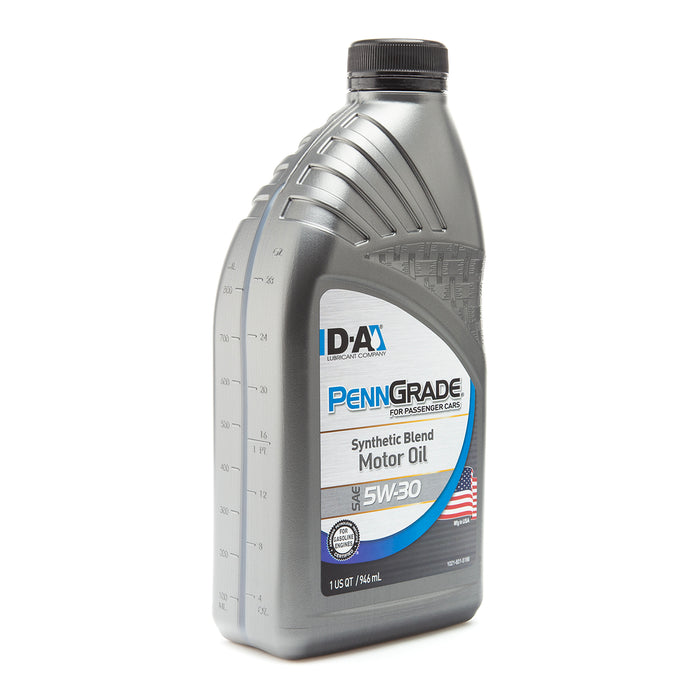 PennGrade Synthetic Blend 5W-30 Motor Oil Quart Bottles 12 Bottles