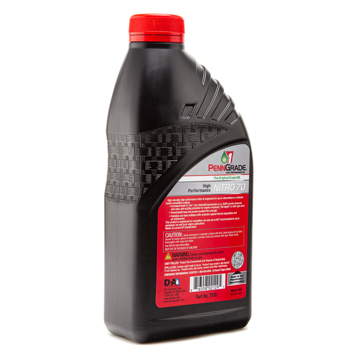 PennGrade 1 Original Green SAE Nitro 70 High Performance Motor Oil Quart Bottles Nitro 70