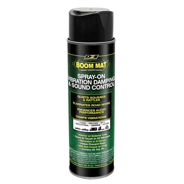 60 Count Boom Mat Spray-On Hi-Temp Acoustical Coating 18 oz. Cans