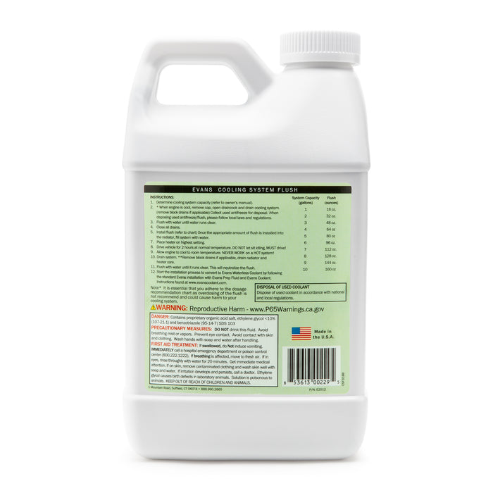 Evans Cooling System Flush - 64 oz Jug - 12 Jugs
