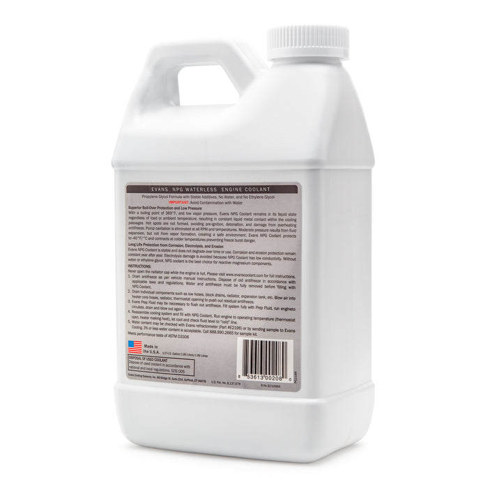 Evans EC10064 NPG Waterless Engine Coolant – 64 oz - 12 Jugs