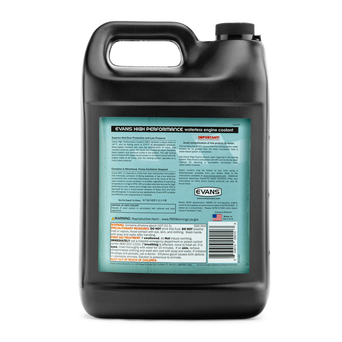 Evans EC53001 High Performance Waterless Coolant – ½ Gallon Jug - 12 Jugs