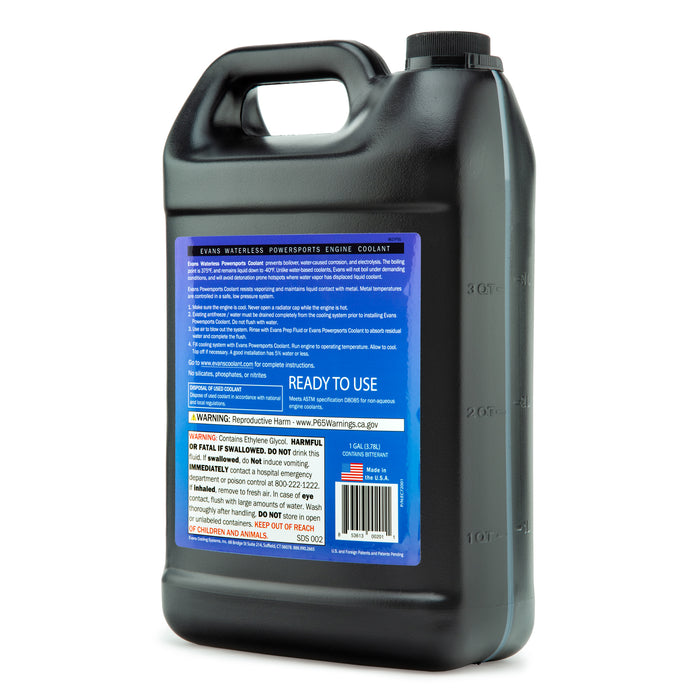 Evans Powersports Waterless Coolant – 1 Gallon Jug - 12 Jugs