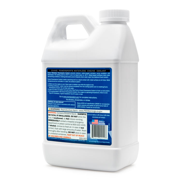 Evans Powersports Waterless Coolant – ½ Gallon Jug - 12 Jugs