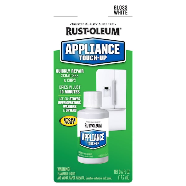 60 Bottle Case of Rust-Oleum Specialty Appliance Touch-Up Paint 0.6 oz. White