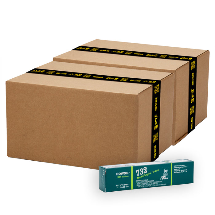 DOWSIL 732 Multi-Purpose Silicone Sealant Clear 4.7 oz 48 Tubes