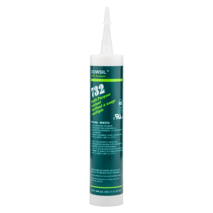 DOWSIL 732 Multi-Purpose Silicone Sealant White 10.1 oz 48 Cartridges